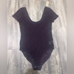 American Eagle Outfitters burgundy Lace Top M